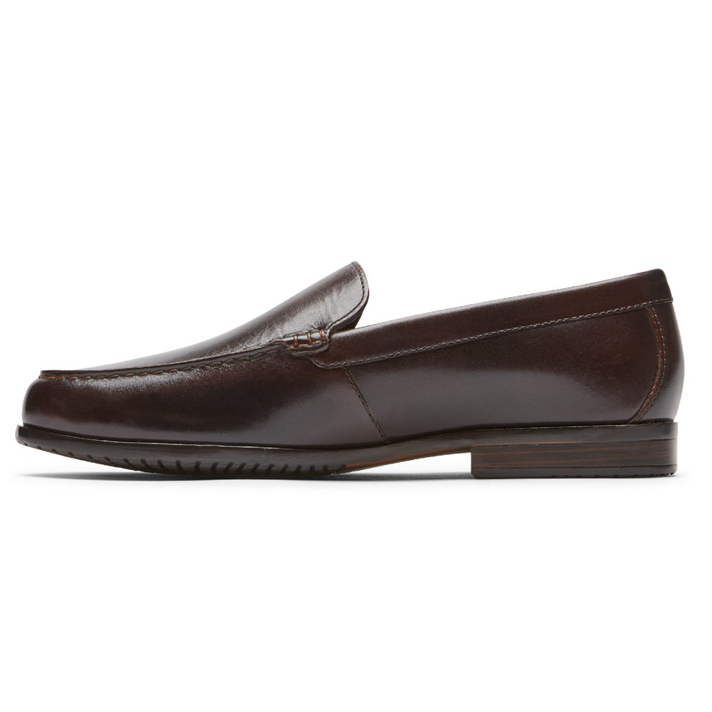 Sapato Vela Rockport Homem Marrom Escuro - Classic Lite 2 Venetian - 56748PYEH